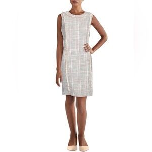 Karl Lagerfeld Paris Women’s Vintage Tweed Fringe Sheath Dress